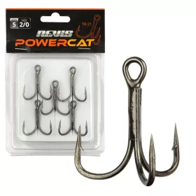   Reiva Amo triplo TR-19 Nero 12 6 pezzi/confezione Anellato Con ardiglione Amo da pesce predatore