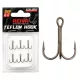 Reiva Teflon Treble TR-20 6 Füles, Szakállas Hármashorog 6db