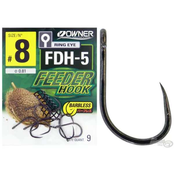 Owner FDH-5 16 Amo Feeder con occhiello, Senza Ardiglione 10pz