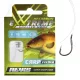 Nevis 10 Amo feeder pre-legato, con occhiello, con ardiglione 40cm 0,20mm monofilo 10pz