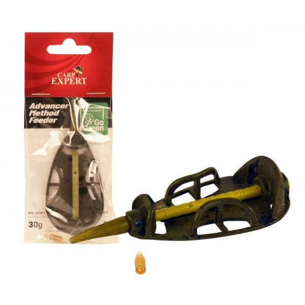 Carp Expert Advancer Method Feeder 30gr Go green Lega di Zinco Pasturatore Method