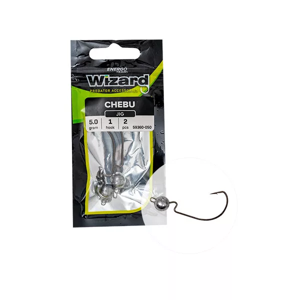 Wizard CHEBU JIG TESTA 7G 1/0 2PCS/BAG Cheburashka