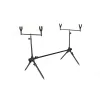Carp Academy Rod Pod Eco Rodpod per 2 Canne 68-105cm