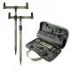 CARP ACADEMY Set di porta canne Black Carp da 2 pezzi 40-60cm/25cm Set di picchetti