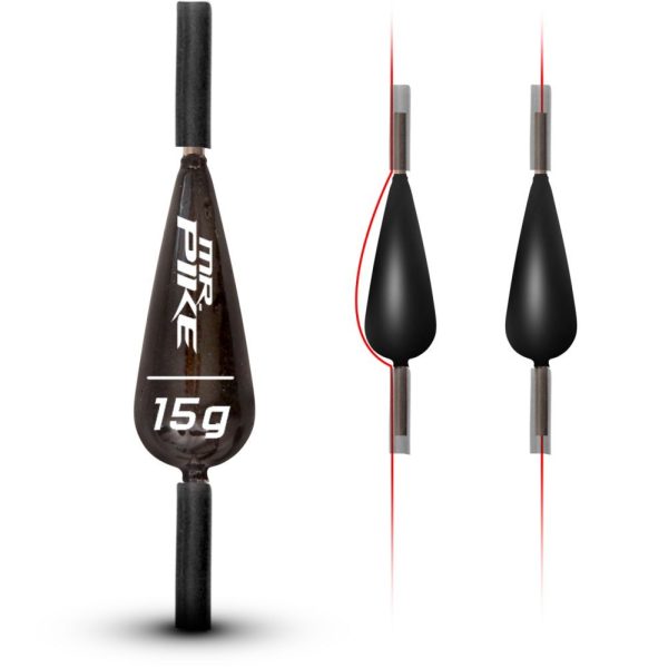 Quantum Mr. Pike Piombo scorrevole senza piombo 10G Nero 3 Pezzi