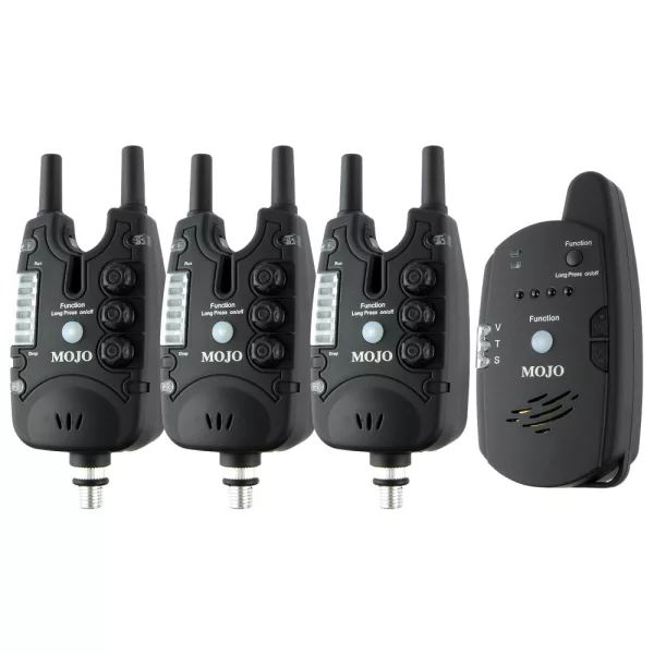 Carp Academy Mojo XTI segnalatore acustico elettronico di abboccata set 3+1