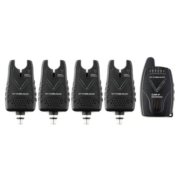 Carp Academy V-Head segnalatore di abboccata elettronico 4+1