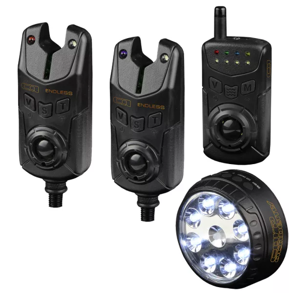Carp Academy Endless segnalatore di abboccata elettronico 2+1 +lampada da tenda