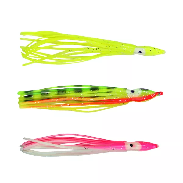 Nevis Teaser a polpo 10cm Esca artificiale in plastica 3pz