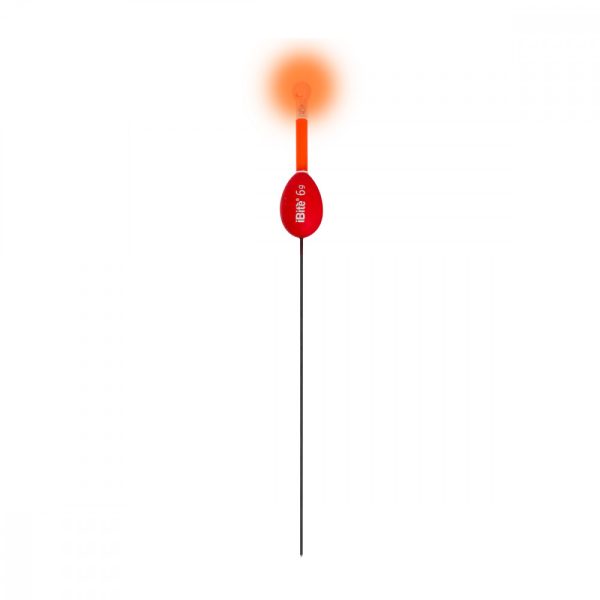 iBite River Mega 6gr batteria 435 + led rosso + led verde Galleggiante Luminoso a Cartuccia