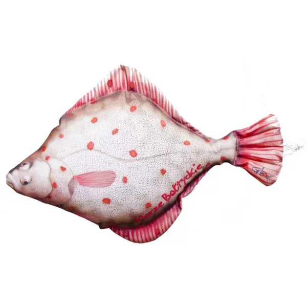 EnergoTeam La Platessa 40cm Cuscino a Forma di Pesce