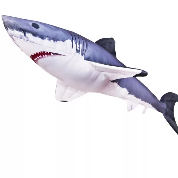 EnergoTeam The Monster Grande Squalo Bianco 200cm Cuscino a Forma di Pesce