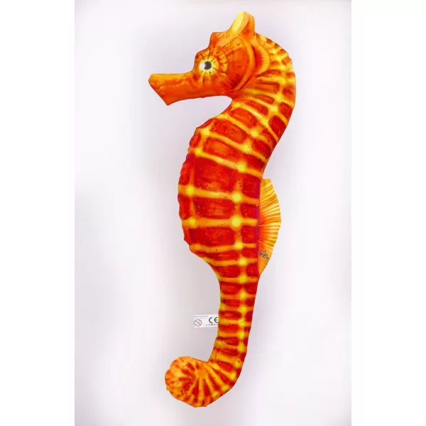 EnergoTeam The Sea Horse Orange 60cm Cuscino a Forma di Pesce