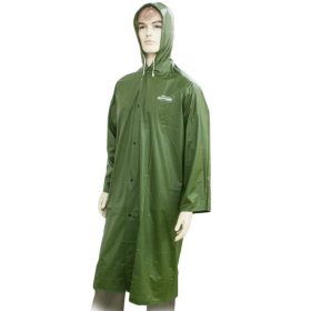 Outdoor Poncho in PVC Oliva Taglia XL