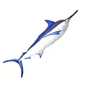 EnergoTeam Il Marlin Nero 118cm Cuscino a forma di pesce