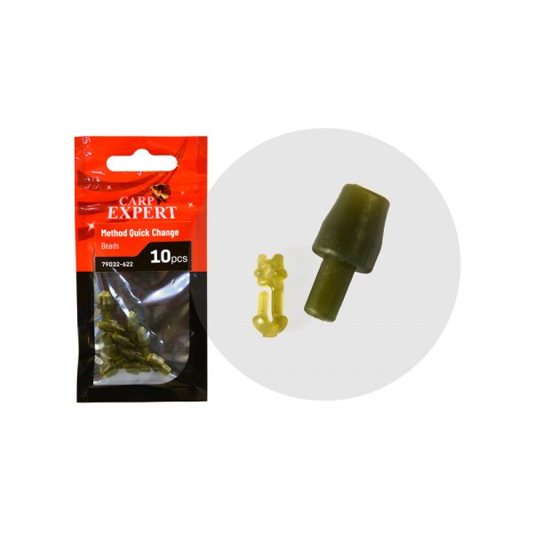 Carp Expert Method Quick Change Snap Beads Moschettone rapido 10 pz