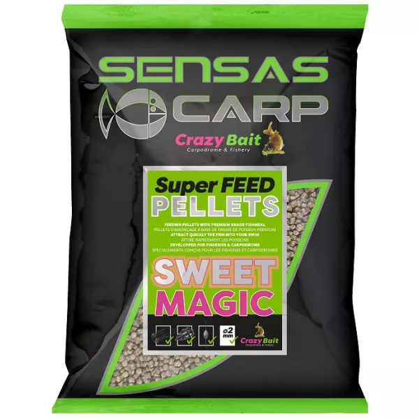 Sensas Super Feed Pellets Magia Dolce 8mm Pellet da pastura 700gr