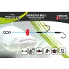 Wizard Monster Surface Livebait Double Mono Rig 9/0+11/0 Round 80cm Terminale Monofilo a Doppio Amo