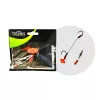 Wizard Monster Surface Livebait Double Monobraid Rig 9/0+11/0 Round Terminale per siluro