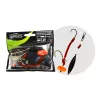 Wizard Monster River Upose Pro Double Monobraid Rig 9/0+11/0 30gr Round Terminale per siluro