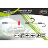 Wizard Monster Surface Livebait Double Braided Rig 9/0+11/0 Round Terminale per siluro