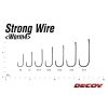 Decoy Worm 4 Strong Wire 2/0 Füles Szakállas Egyágú Ragadozóhalas Horog 8db
