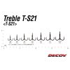 Decoy T-S21 Belly Hook #3 Füles Szakállas Háromágú Horog 6db