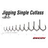 Decoy JS-2 Jigging Single Cutlass N #10/0 Füles Szakállas Egyágú Ragadozóhalas Horog 3db