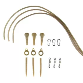   Carp Academy Terminale Completo su Tubo Morbido Marrone 3 pezzi