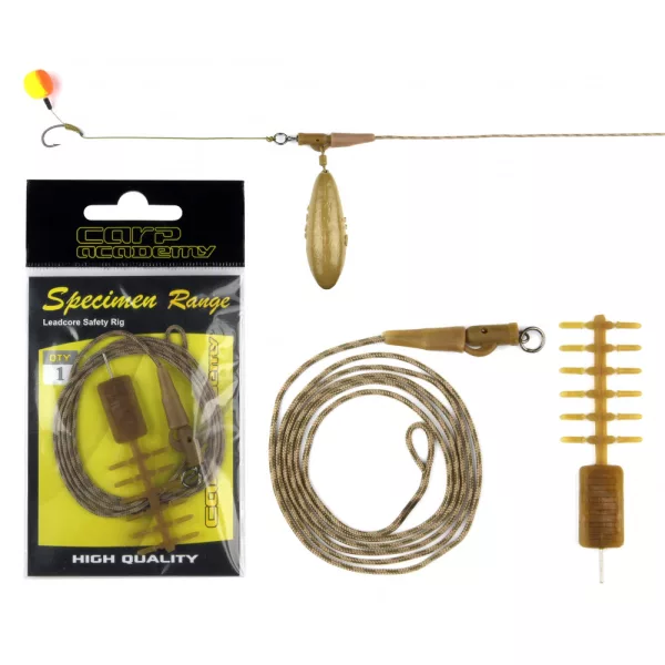 Carp Academy Terminale con Piombo e Clip di Sicurezza 95cm 35lbs (359061)