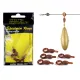 Carp Academy Clip di piombo scorrevole marrone 5pz
