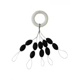 Nevis Stopper in Gomma Nero 8x5mm XXL