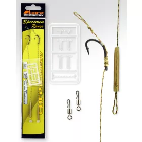   Carp Academy Basic Super Rig Teflon Nero 2 2pz/confezione Amo da boilie con occhiello e ardiglione