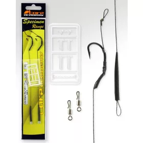  Carp Academy Line Aligner Rig Teflon Nero 6 2pz/confezione Amo da boilie con occhiello e ardiglione