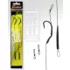 Carp Academy Line Aligner Rig Teflon Nero 6 2pz/confezione Amo da boilie con occhiello e ardiglione