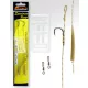 Carp Academy Basic Special Rig Nero 4 2 pz/confezione Amo pre-legato trecciato con occhiello e ardiglione
