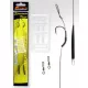 Carp Academy Snowmen Rig Nero 2 2 pz/confezione Amo pre-legato trecciato con occhiello e ardiglione