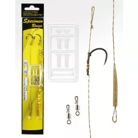   Carp Academy Special Pop Up Rig Teflon Nero 4 2pz/confezione Occhiellato Barbigliato Amo da boilie