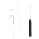 Nevis Feeder Filo leader in monofilo con stopper per esca taglia 10 Filo leader in monofilo-Trasparente