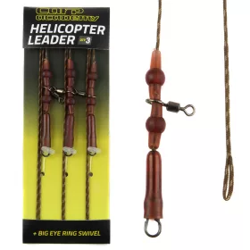   Carp Academy Set Terminale Completo su Treccia con Anima in Piombo con Girella e Clip di Piombo 75cm 35lb 3pz