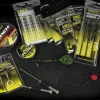Carp Academy Set Terminale Completo su Treccia con Anima in Piombo con Clip Rapida e Clip di Piombo 75cm 35lb 3pz