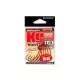 Decoy Worm 17R KG 5/0 Blood Red Offset Horog 4db