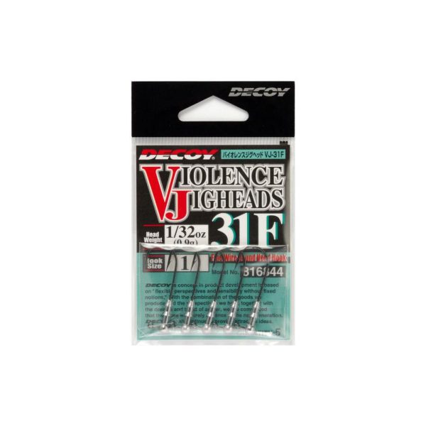 Decoy VJ-31F Violence Jighead #1/0 0,9gr Jig Fej 5db