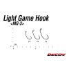 Decoy Light Game MG-3 6 Füles Szakállas Egyágú Ragadozóhalas Horog 12db