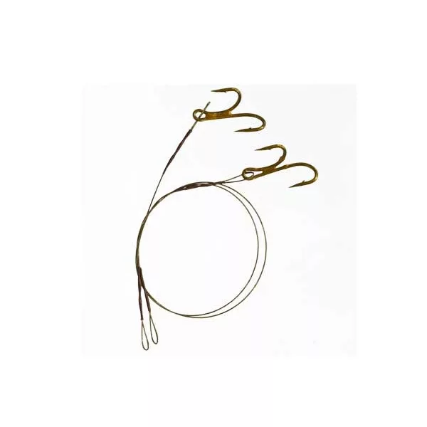 Finale in Tungsteno Con Amo a 3 Punte 9 9Kg 2 pz/Conf