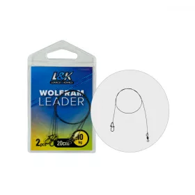   FINALE IN TUNGSTENO L&K PER SPINNING 15 kg 45 cm - 2 PEZZI/CONFEZIONE
