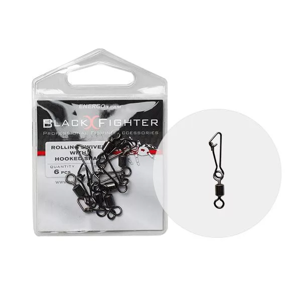 Girella cilindrica Bf con moschettone Hook 2 6pz/conf