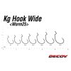 Decoy Worm 25 KG Wide 2/0 Offset Horog 7db