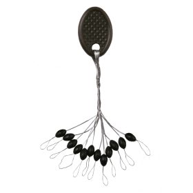 Nevis Stopper in Gomma Nero L 6x3mm 12 pz