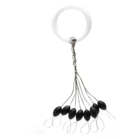 Nevis Stopper in Gomma Nero M 5x2,5mm 8 pz